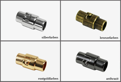 Magnet- Bajonettverschluss für Bänder bis Ø 4 mm