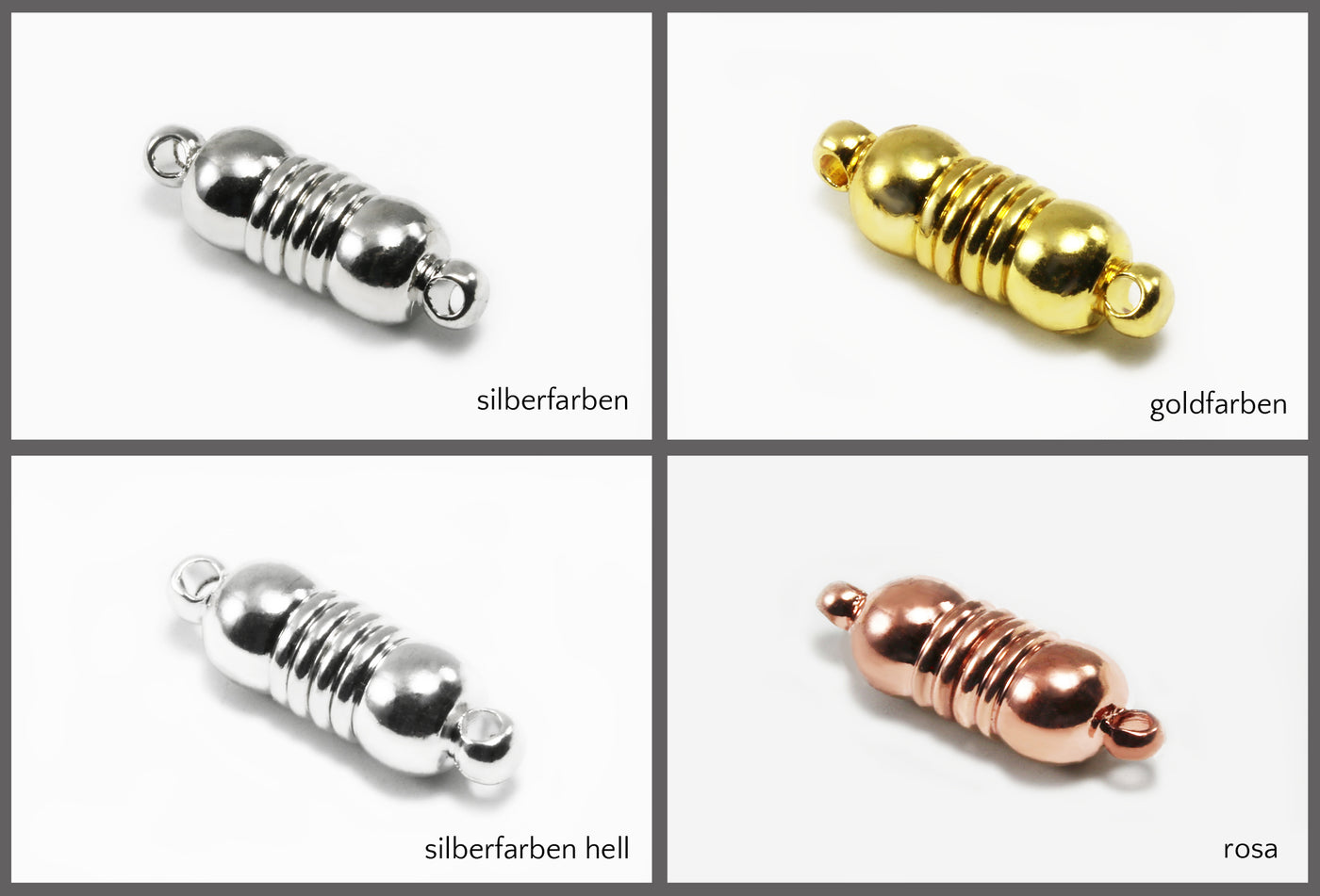 Magnetverschluss mit Ösen, 6 x 18 mm