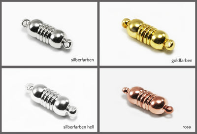 Magnetverschluss mit Ösen, 6 x 18 mm