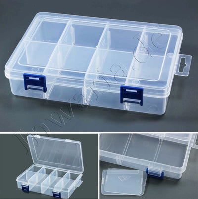 Sortimentskasten 5 Stk Sortierkiste Perlenbox Trennfächer Sortierbox Transparent