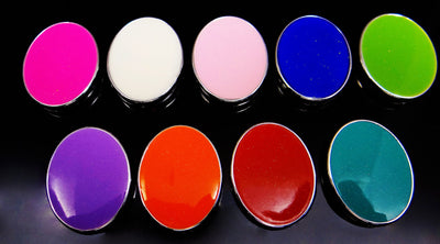Perlen Herzform Oval Acryl Glitzer Perle Spacer Farbwahl Zwischenperlen, neu