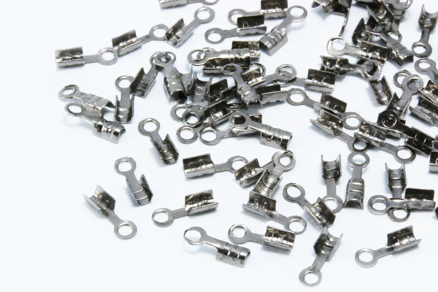 Endteile Endkappen für Bänder bis 1 mm 10/50/100 Stk Endhülsen Klemme, S114