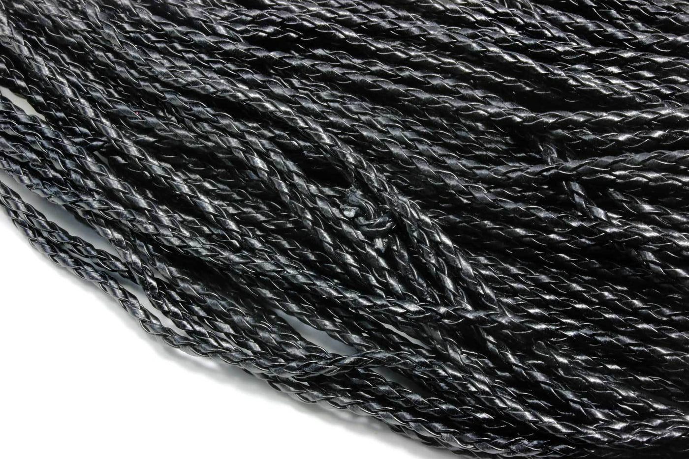 Kunstlederband geflochten, Ø 3 mm, 1 m