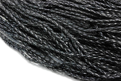 Kunstlederband geflochten, Ø 3 mm, 1 m