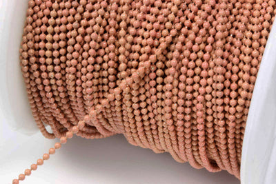 Kugelkette, Ø 1,5 mm, 1 m, Meterware, Kupfer
