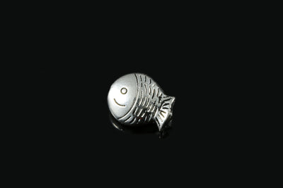 Zwischenperlen, Fisch, 10 x 12 mm, 5 Stück