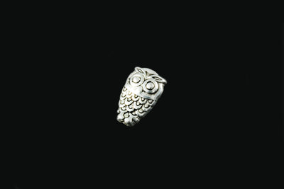 Zwischenperlen Eule, 10 x 6,5 mm, 10 Stück