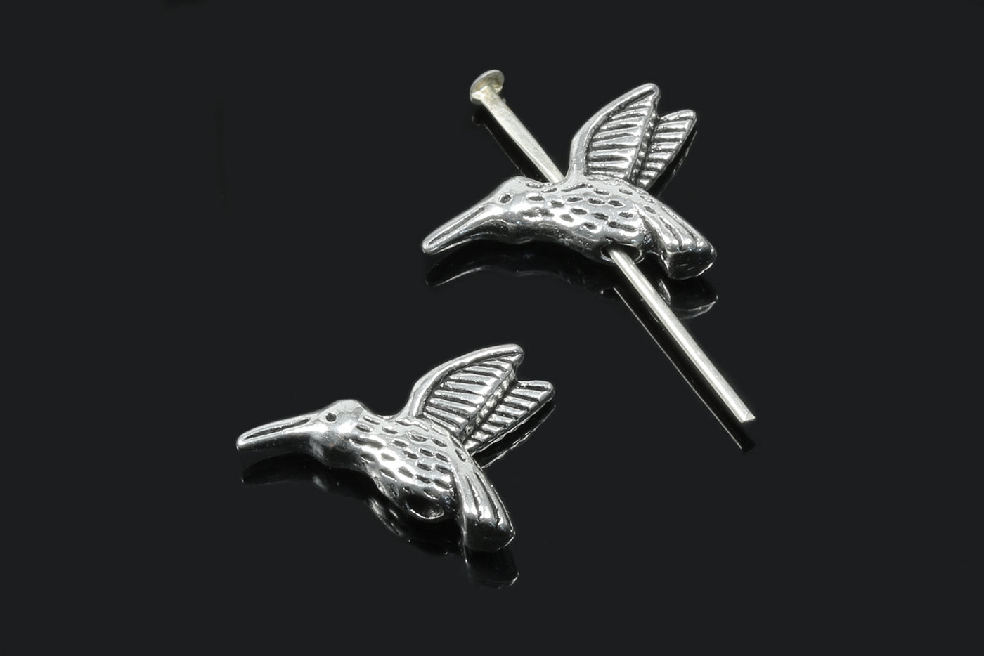 Zwischenperlen, Kolibri, 17 x 11 mm, 5 Stück