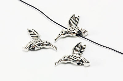 Zwischenperlen, Kolibri, 17 x 11 mm, 5 Stück