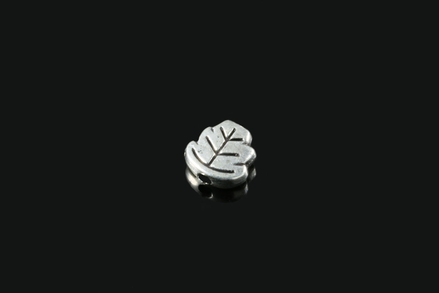 Metallperlen, Blatt, 7 x 7 mm, 8 Stück