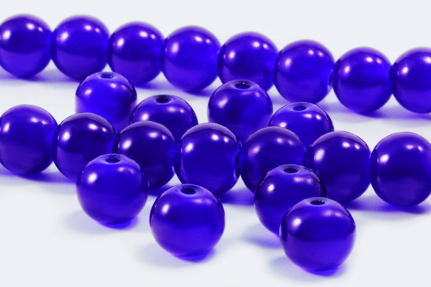 Glasperlen, Ø 10 mm, 50 Stück