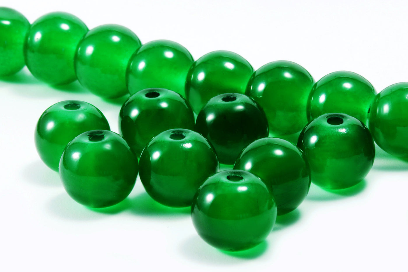Glasperlen, Ø 10 mm, 50 Stück
