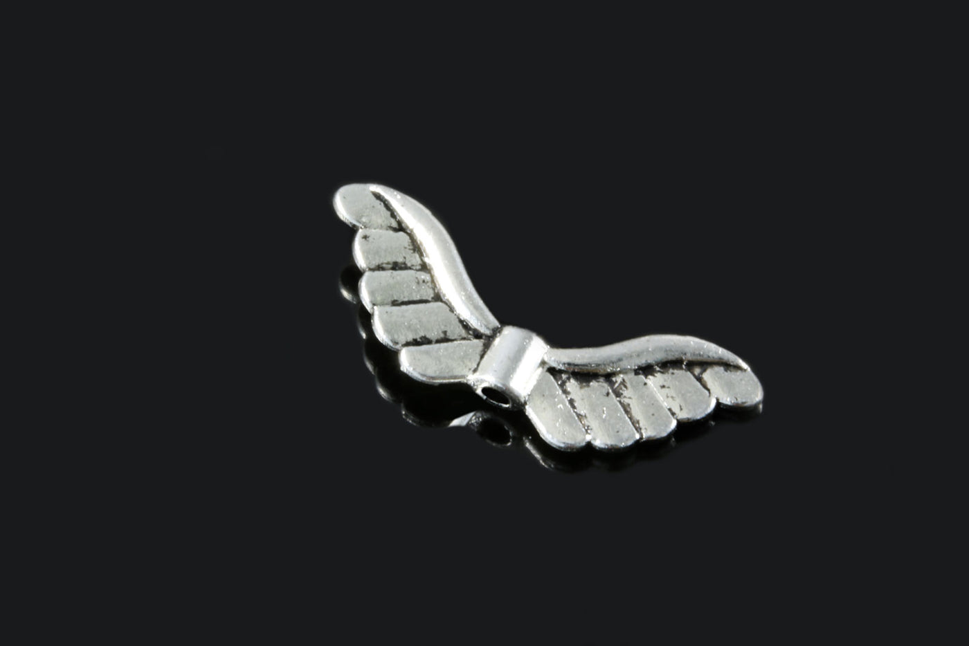 Zwischenperlen Engelsflügel, 8,5 x 23 mm, 10 Stück