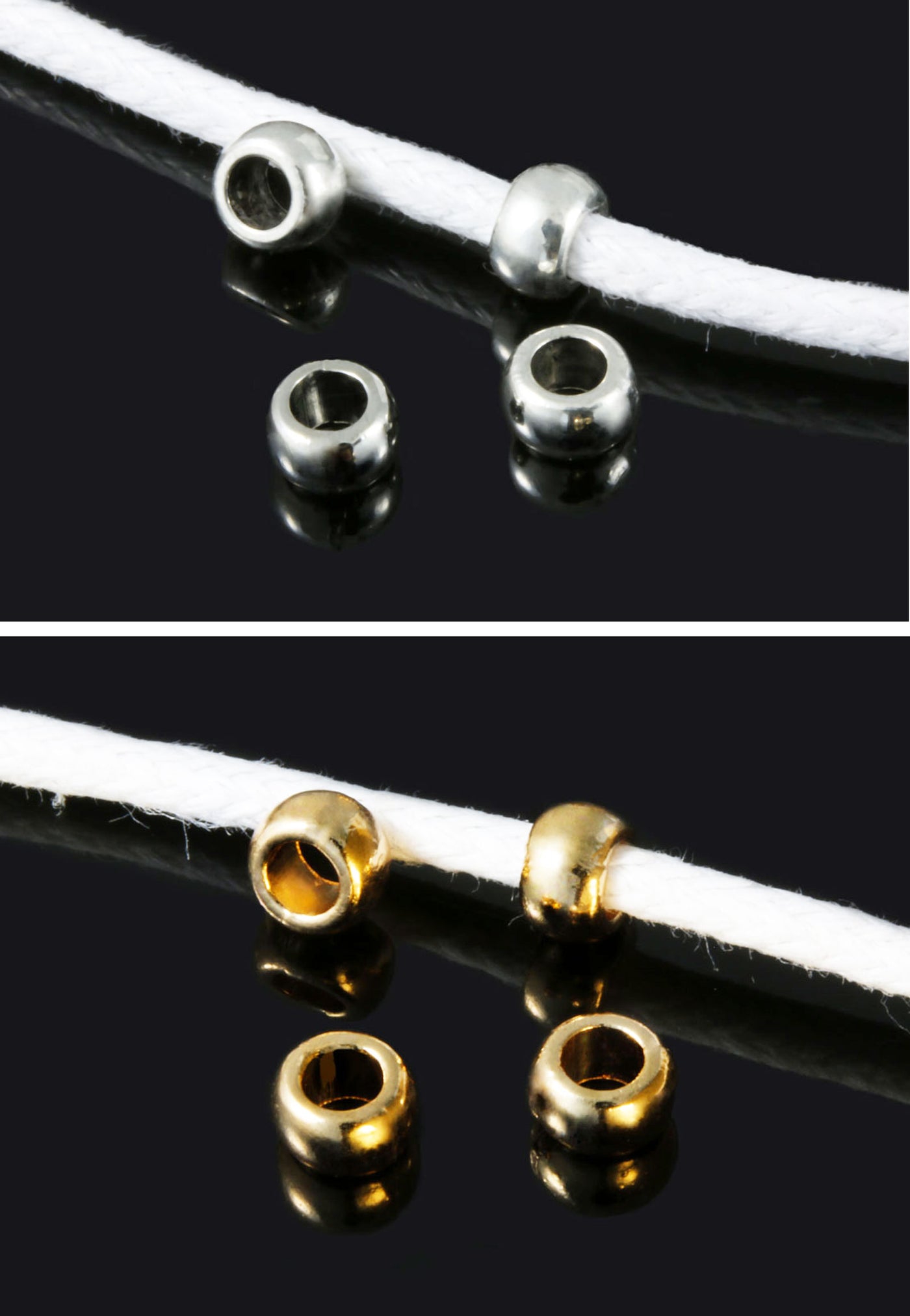 Zwischenperlen, 5 x 3 mm, 15 Stück