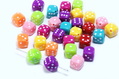 Spielwürfel Perlen, 8 mm, 50 Stück