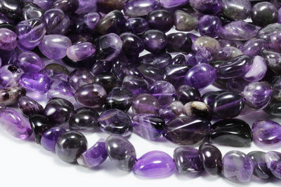 Edelstein Perlen, Amethyst, 1 Strang, 40-41 cm
