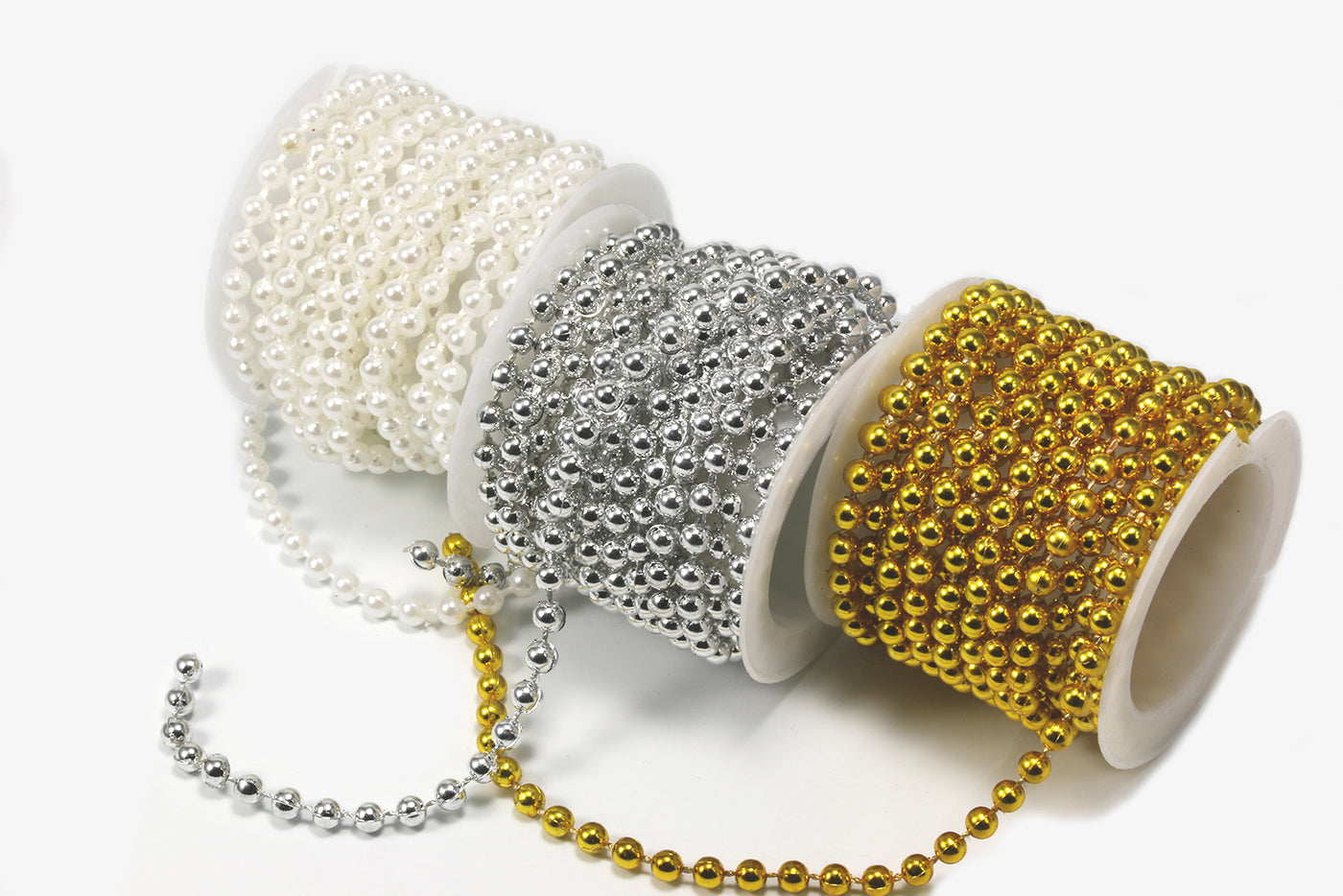 Perlenband, Ø 4mm, 2m Rolle