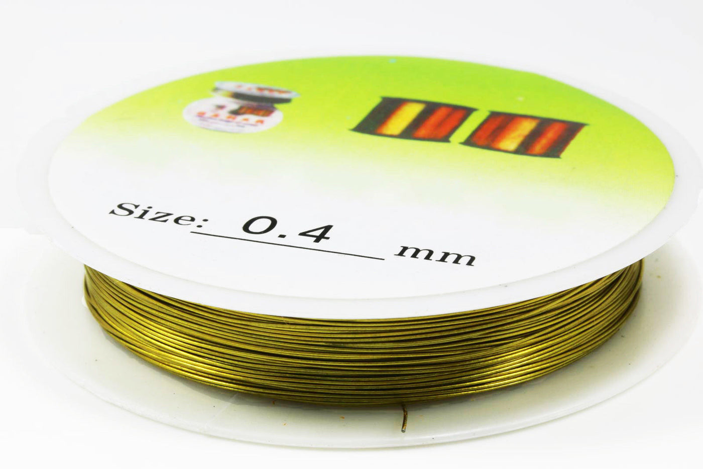 Schmuckdraht, Ø 0,4 mm, 18 m, Messing, (0,08€/m)