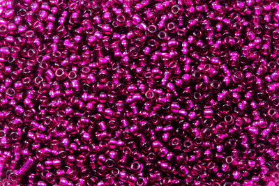 Rocailles mit Silbereinzug, Ø 2 mm, 20/100 g