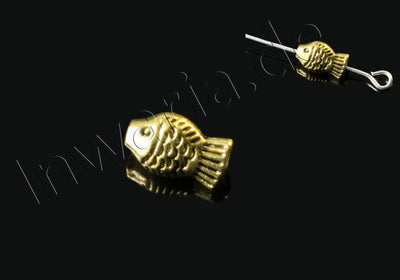 Metallperlen, Zwischenperlen, goldfarben