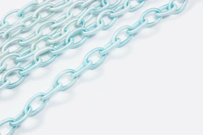 Textil Gliederkette, 90 cm, 12 x 8 mm, ohne Verschluss
