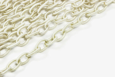 Textil Gliederkette, 90 cm, 12 x 8 mm, ohne Verschluss
