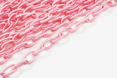 Textil Gliederkette, 90 cm, 12 x 8 mm, ohne Verschluss
