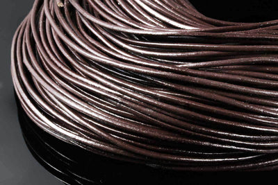 Lederband rund, Ø 4 mm, 1 m, Echt Leder