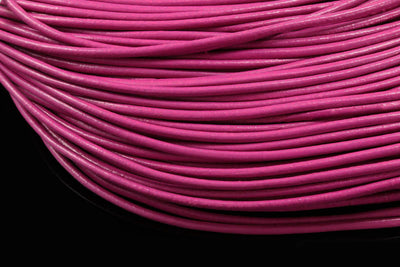 Lederband rund, Ø 1 mm, Echt Leder