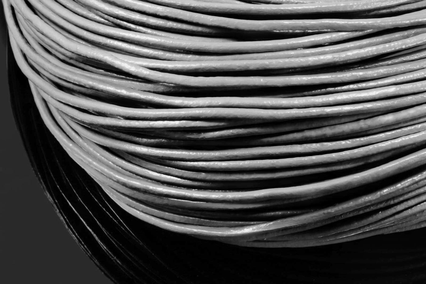 Lederband rund, Ø 1 mm, Echt Leder