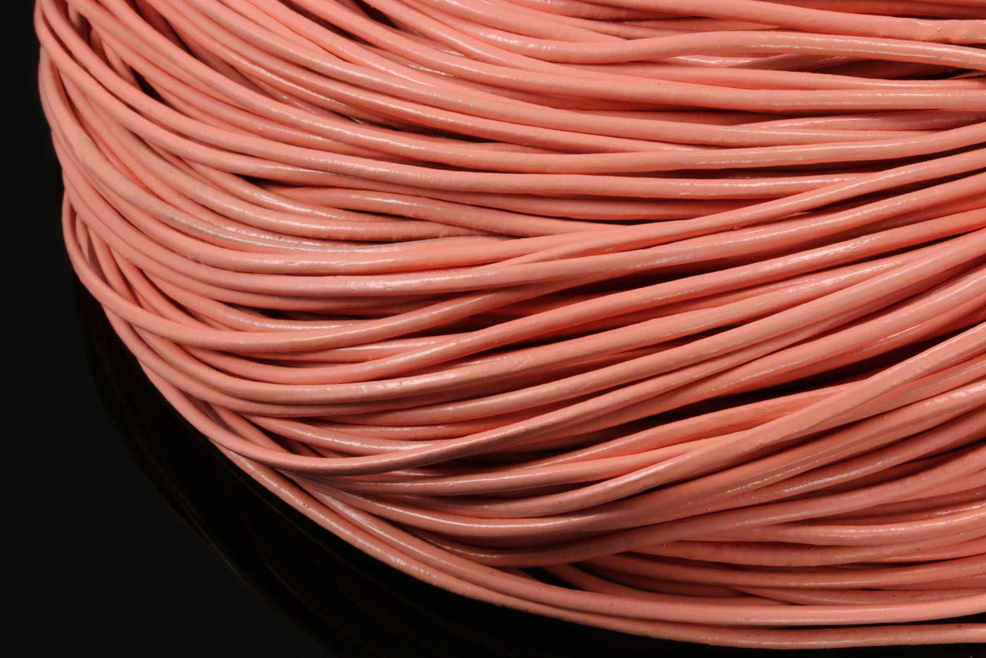 Lederband rund, Ø 1 mm, Echt Leder