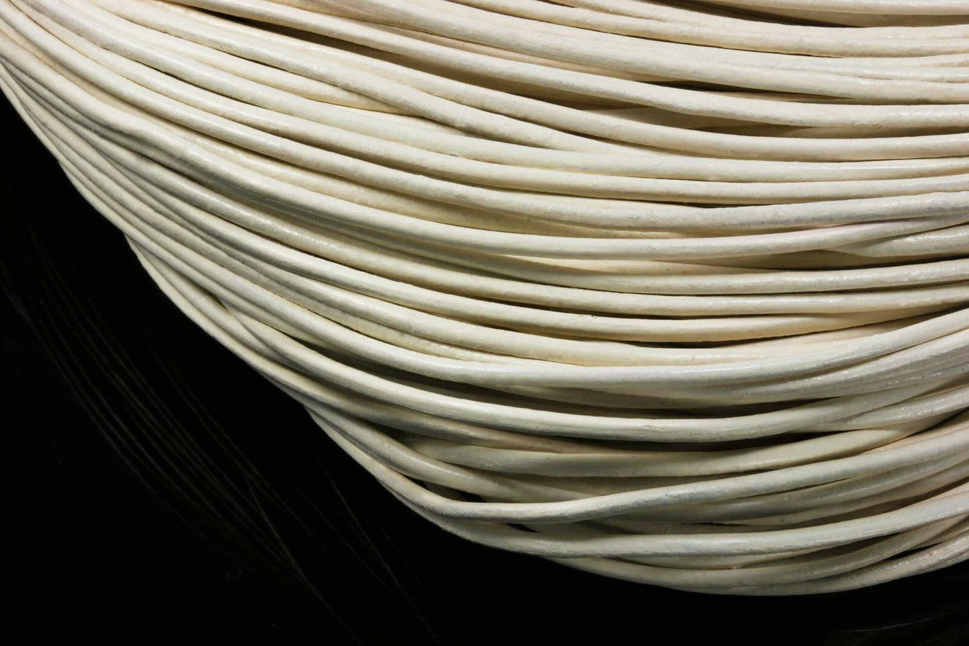 Lederband rund, Ø 1 mm, Echt Leder