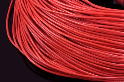 Lederband rund, Ø 1 mm, Echt Leder