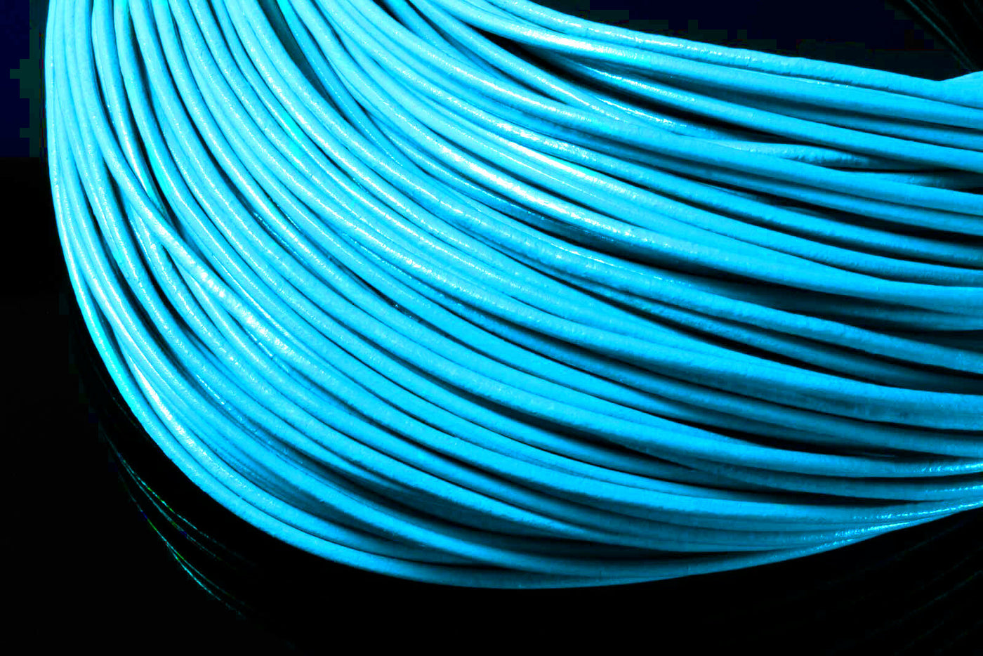 Lederband rund, Ø 1 mm, Echt Leder