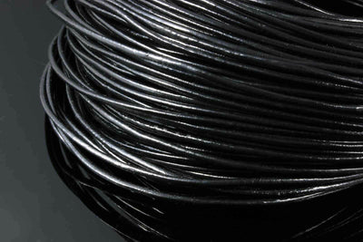 Lederband rund, Ø 4 mm, 1 m, Echt Leder