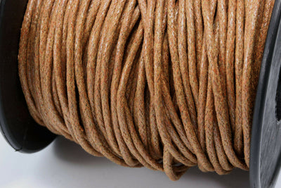 Baumwollkordel gewachst, Ø 1 mm, 5 Meter, (0,30€/m)