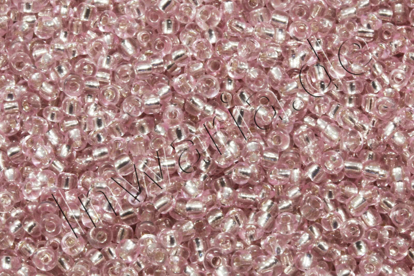Rocailles mit Silbereinzug, Ø 2 mm, 20/100 g