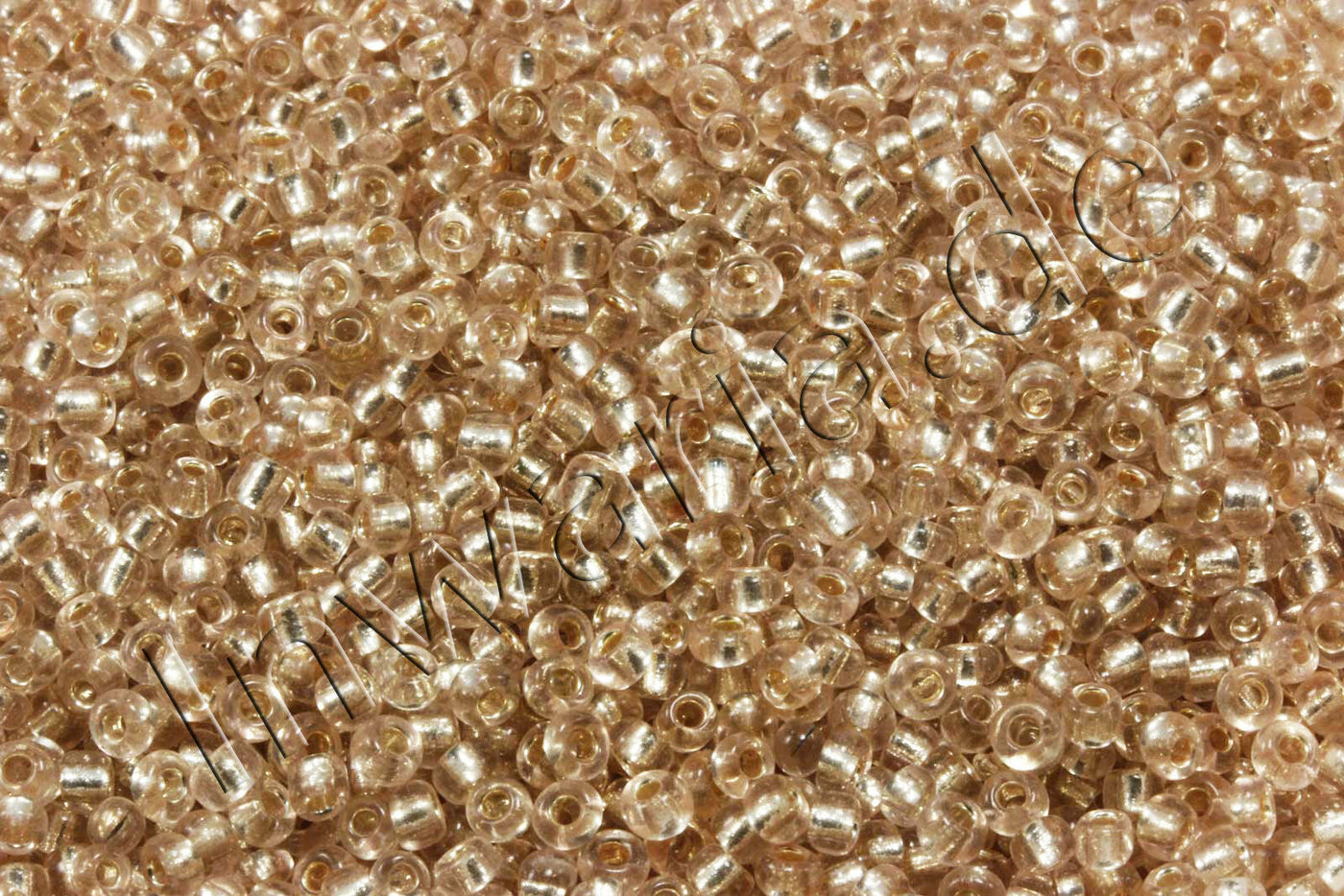 Rocailles mit Silbereinzug, Ø 2 mm, 20/100 g