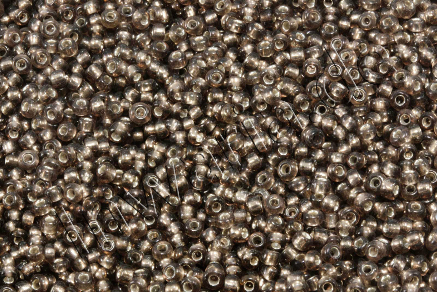 Rocailles mit Silbereinzug, Ø 2 mm, 20/100 g