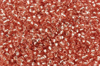 Rocailles mit Silbereinzug, Ø 2 mm, 20/100 g