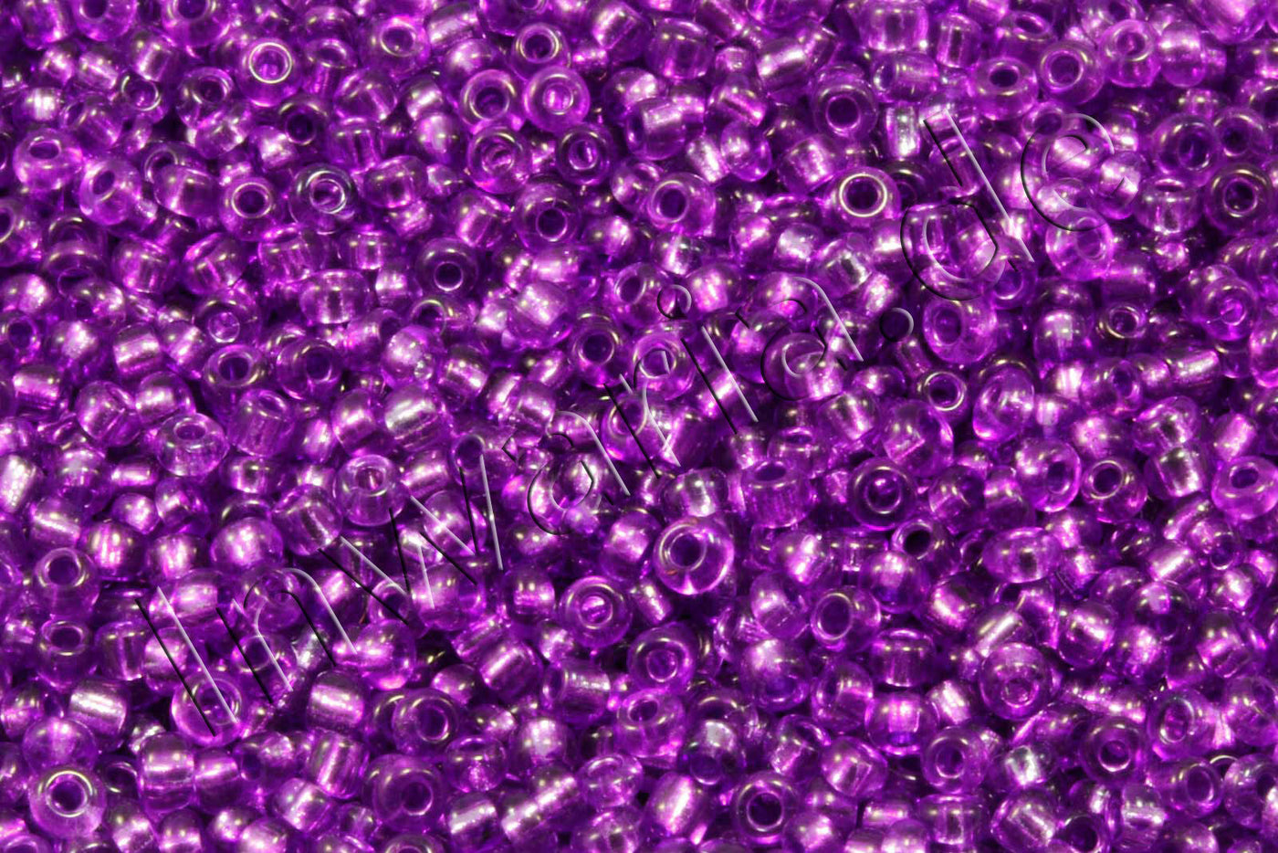 Rocailles mit Silbereinzug, Ø 2 mm, 20/100 g