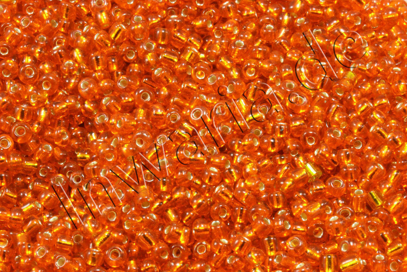 Rocailles mit Silbereinzug, Ø 2 mm, 20/100 g
