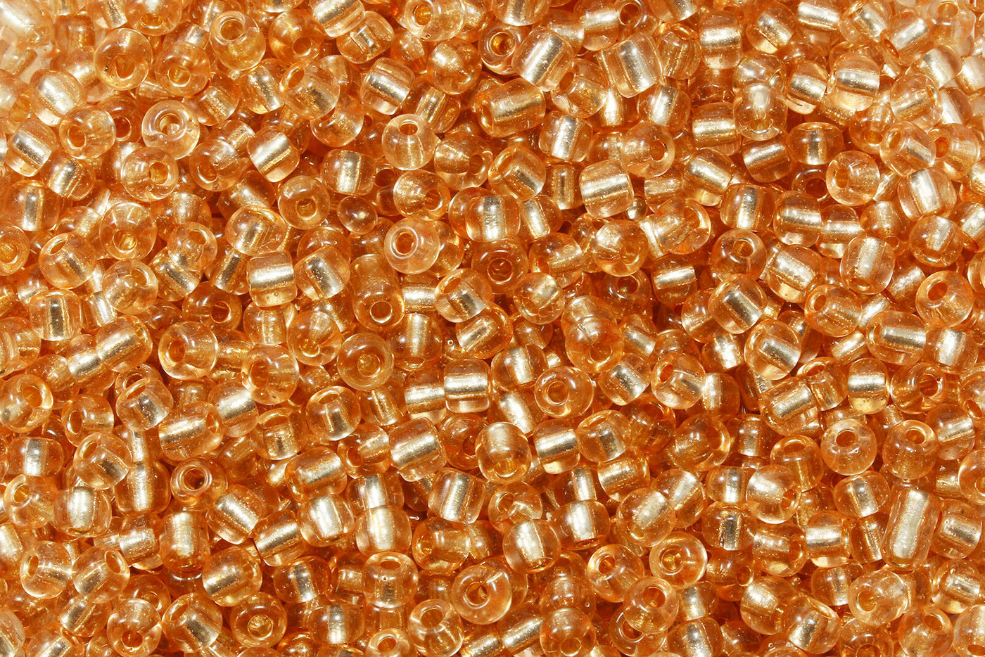 Rocailles mit Silbereinzug, Ø 2 mm, 20/100 g