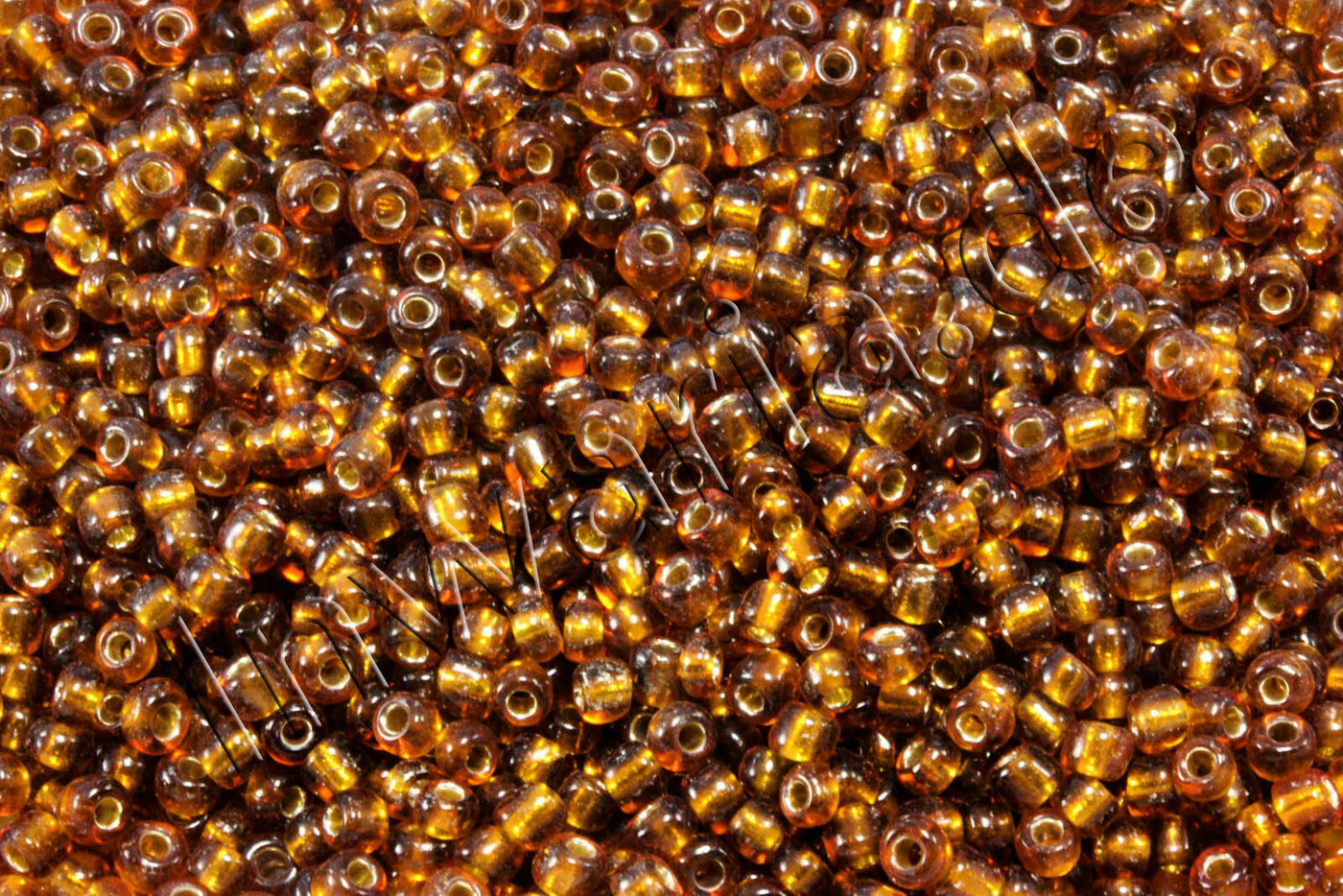 Rocailles mit Silbereinzug, Ø 2 mm, 20/100 g