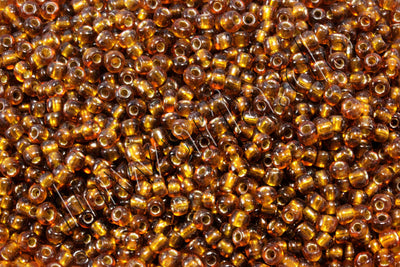 Rocailles mit Silbereinzug, Ø 2 mm, 20/100 g
