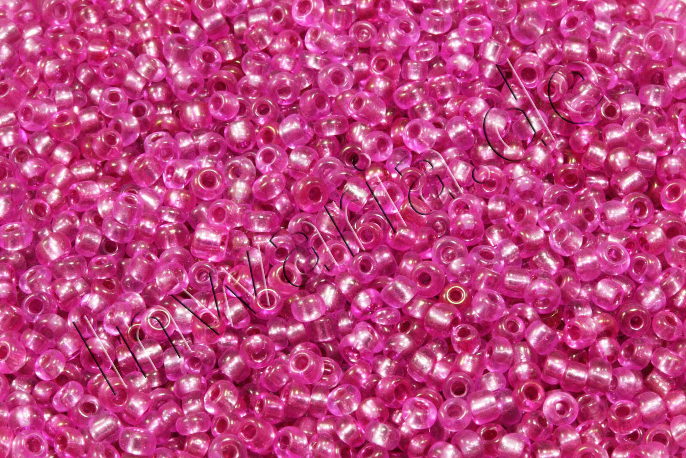Rocailles mit Silbereinzug, Ø 2 mm, 20/100 g