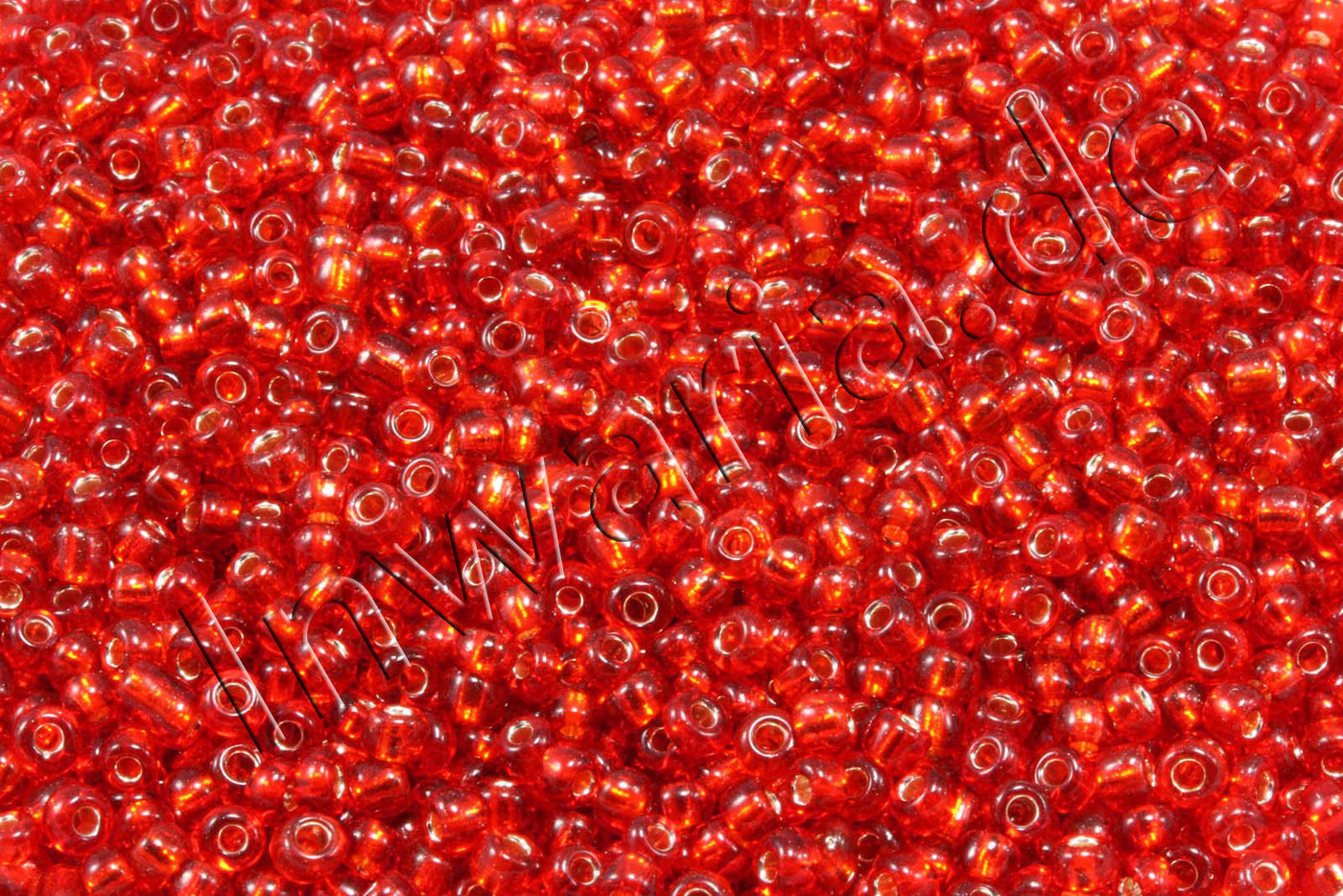 Rocailles mit Silbereinzug, Ø 2 mm, 20/100 g