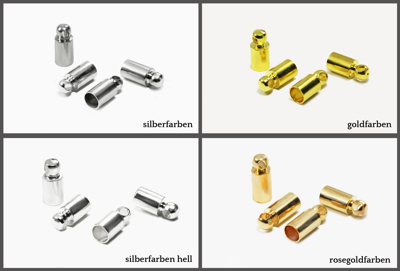Endkappen für Bänder bis 4 mm