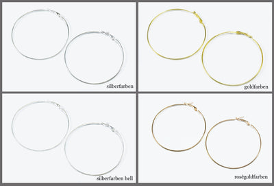 Creolen mit Klappverschluss, Ø 60 mm, 10 Stück
