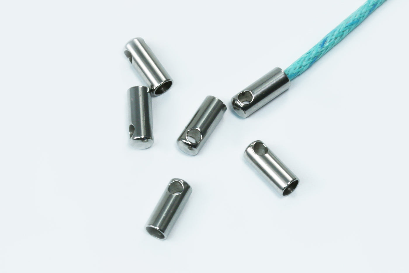 Endkappen für Bänder bis 2,4 mm, Edelstahl, 10 Stück